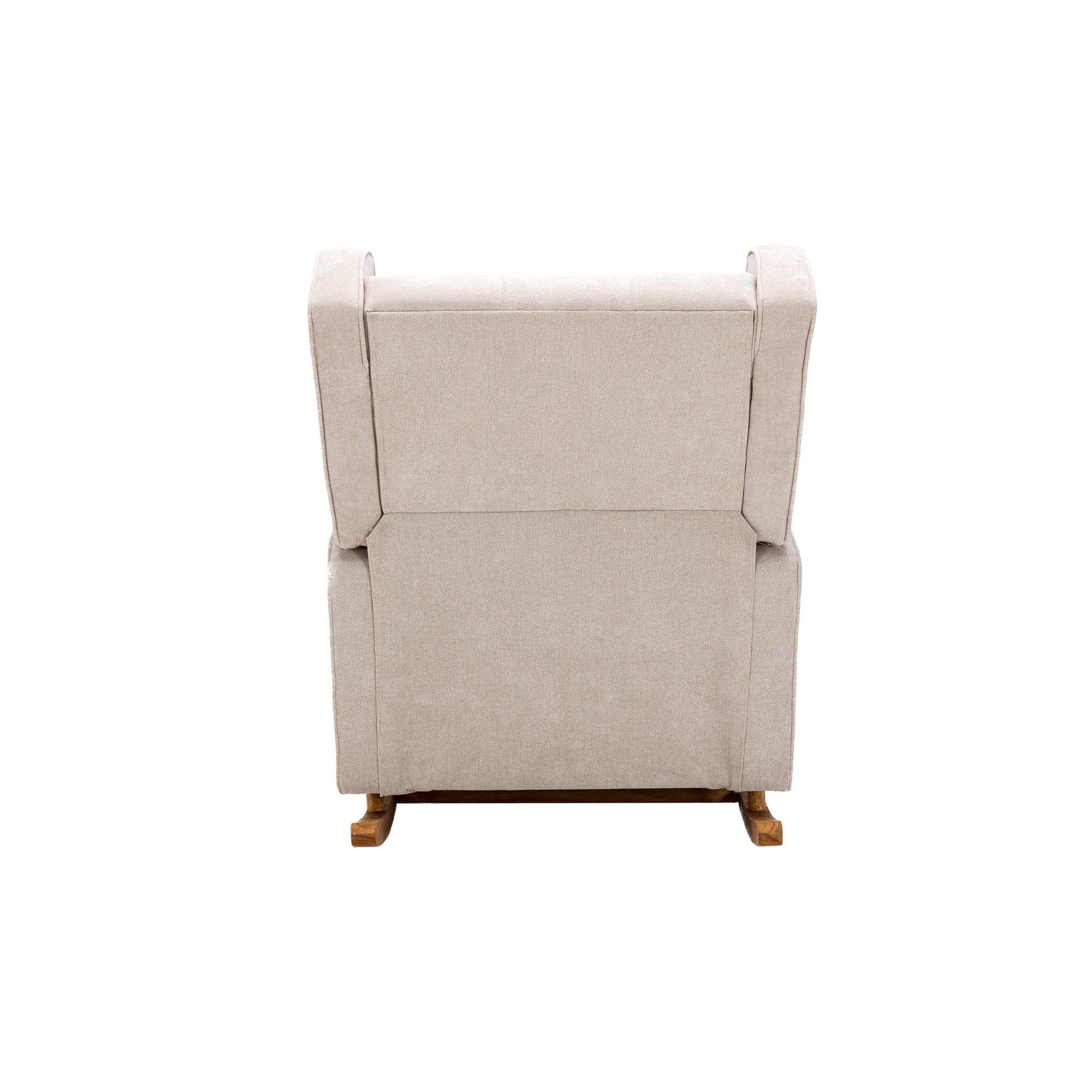 COOLMORE living room Comfortable rocking chair accent beige-polyester
