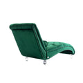 Coomoreleisure Concubine Sofa With Acrylic Feet Emerald Velvet