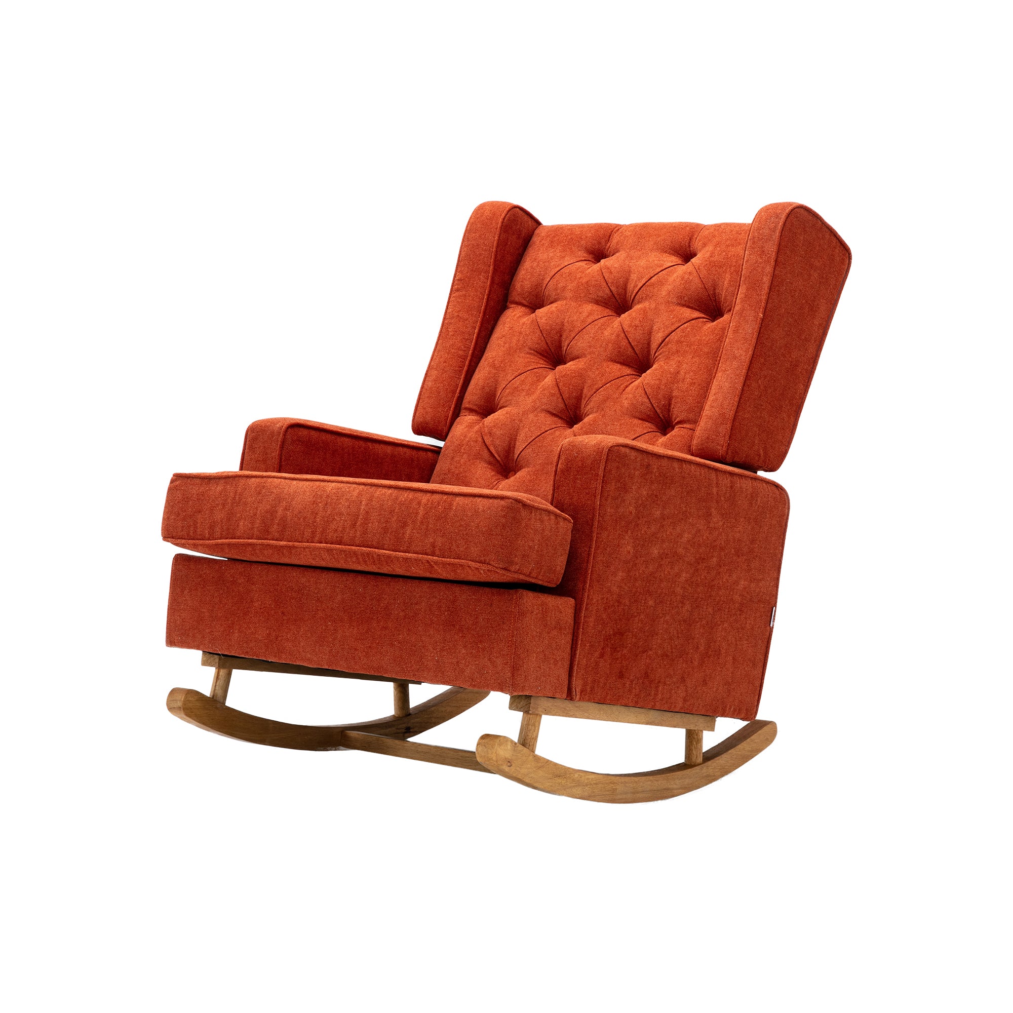 COOLMORE living room Comfortable rocking chair accent orange-polyester