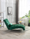 Coomoreleisure Concubine Sofa With Acrylic Feet Emerald Velvet