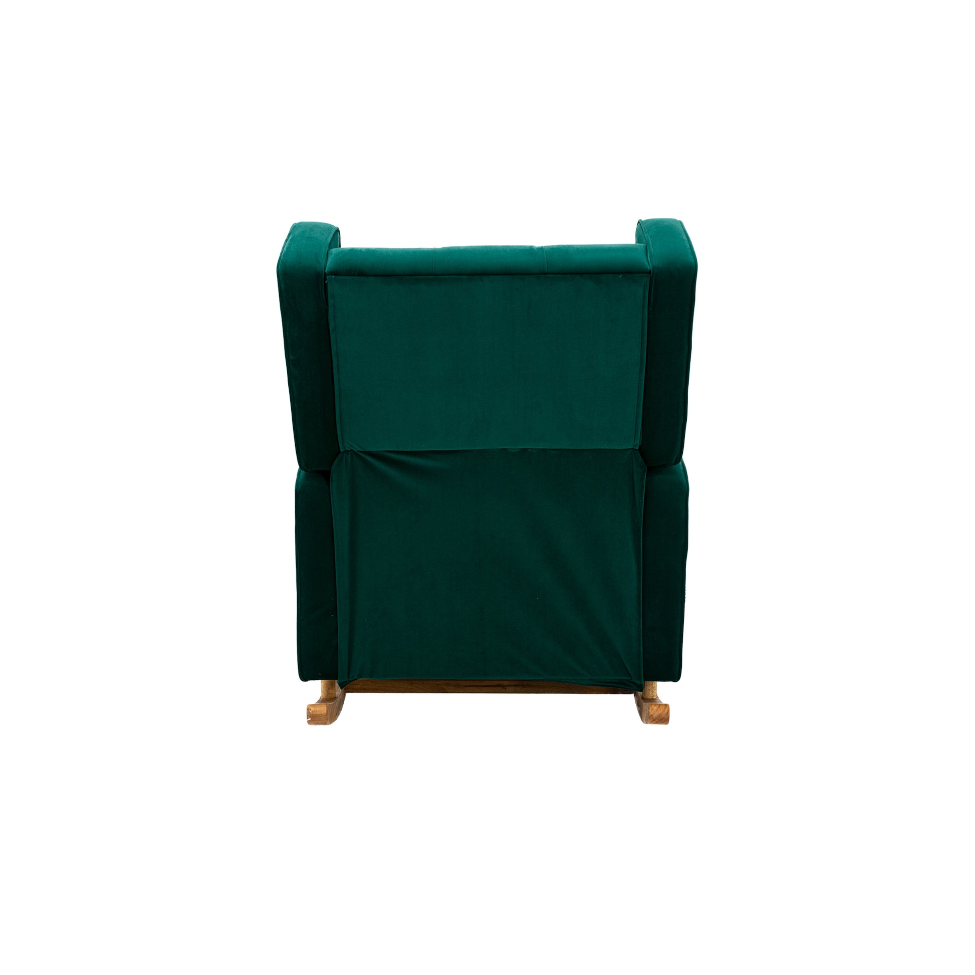 Coolmore Living Room Comfortable Rocking Chair Accent Chair Emerald Polyester