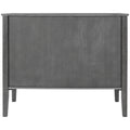 Accent Storage Cabinet Wooden Cabinet With Adjustable Shelf, Antique Gray, Entryway, Living Room, Study Room Grey Mdf