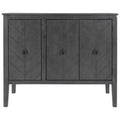 Accent Storage Cabinet Wooden Cabinet With Adjustable Shelf, Antique Gray, Entryway, Living Room, Study Room Grey Mdf