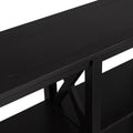 Console Table With 3 Tier Open Storage Spaces And 