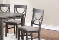 Dining Room Furniture 6Pc Set Rectangle Table 4X Side Chairs And A Bench Grey Finish Mdf Rubberwood Gray Wood Dining Room Bench Seating Rubberwood Rectangular Dining Table With Chair And Bench Wood Wood Grey Seats 6 60 Inches Contemporary,Modern 4 Leg