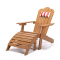 Tale Adirondack Chair Backyard Outdoor Furniture Painted Seating With Cup Holder All Weather And Fade Resistant Plastic Wood For Lawn Patio Deck Garden Porch Lawn Furniture Chairs Brown Ban On Brown Wood Plastic