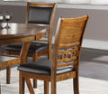 Dining Room Furniture Walnut Finish Set Of 2 Side Chairs Cushion Seats Unique Back Kitchen Breakfast Chairs Walnut Dining Room Classic,Contemporary Side Chair Rubberwood Solid Wood