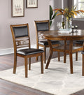 Dining Room Furniture Walnut Finish Set Of 2 Side Chairs Cushion Seats Unique Back Kitchen Breakfast Chairs Walnut Dining Room Classic,Contemporary Side Chair Rubberwood Solid Wood