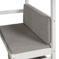 Functional Loft Bed Turn Into Upper Bed And Down Desk,Cushion Sets Are Free ,Twin Size,White White Pine