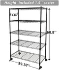 Simple Deluxe Heavy Duty 5 Shelf Shelving Unit, 29