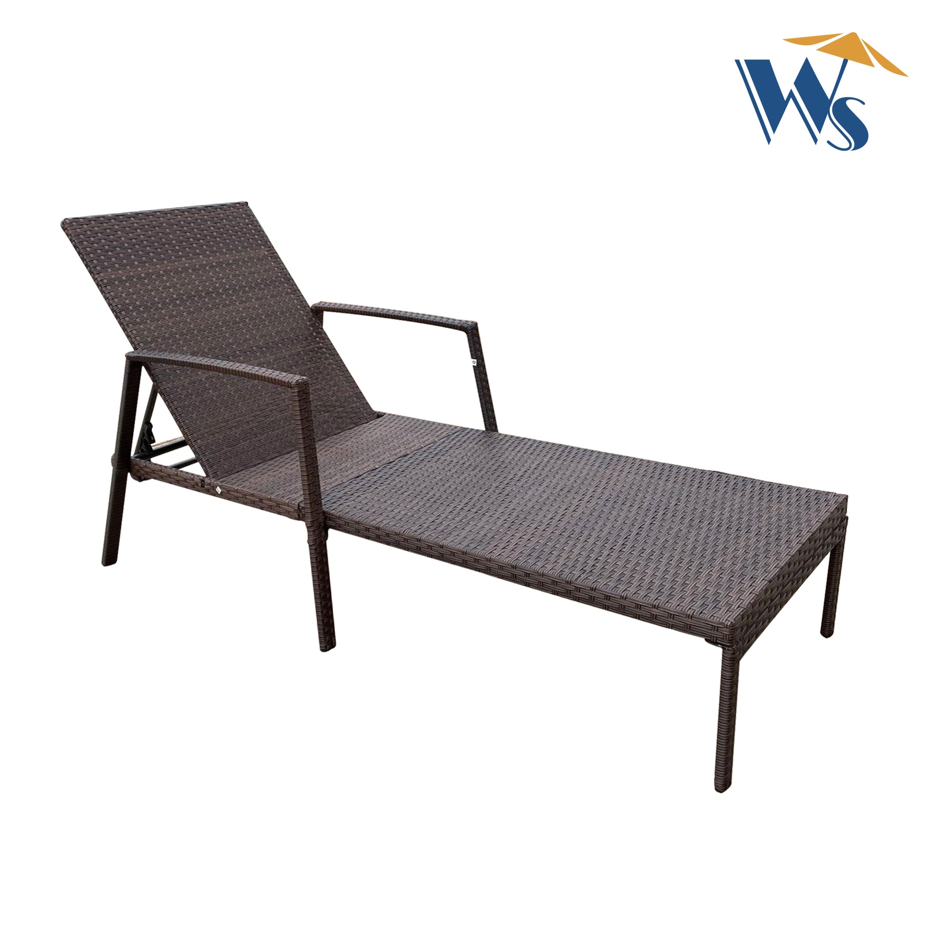 Outdoor Patio Lounge Chairs Rattan Wicker Patio Chaise Lounges Chair Brown Brown Metal