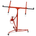 Drywall Panel Hoist Drywall Lift Rolling Panel Hoist Jack Lifter 16Ft Red Color Red Metal