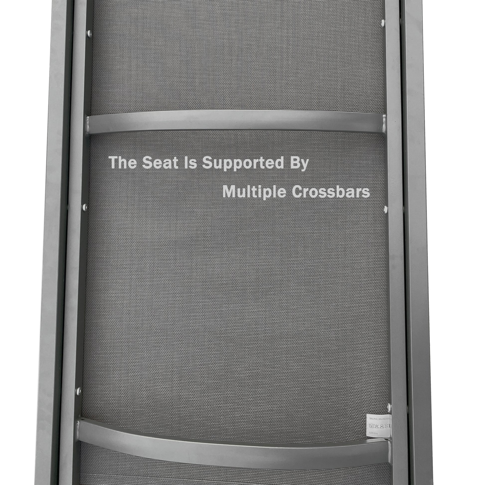 Outdoor Chaise Lounge Chair Set With Cushions, Five Position Adjustable Aluminum Recliner,All Weather For Patio,Beach,Yard, Pool Gray Blue White Stripes Aluminium