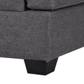 Ustyle Modern Large Upholstered U Shape Sectional Sofa, Extra Wide Chaise Lounge Couch, Grey Gray Polyester 7 Seat