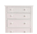 Contemporary White 1Pc Chest Of Drawers Plywood Pine Veneer Bedroom Furniture White White Bedroom Classic,Contemporary Rubberwood Plywood