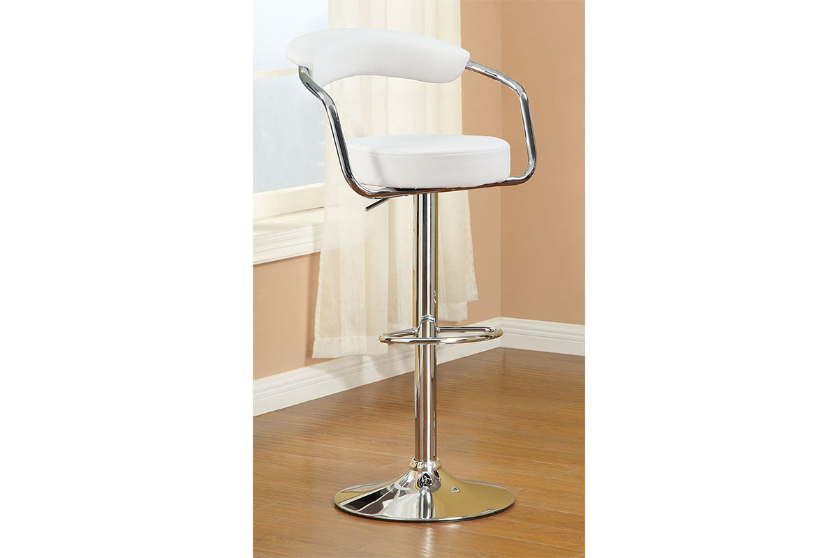 Contemporary Style White Color Bar Stool Counter white-dining room-classic-contemporary-fabric