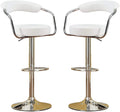 Contemporary Style White Color Bar Stool Counter white-dining room-classic-contemporary-fabric
