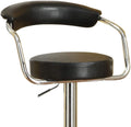 Contemporary Style Black Bar Stool Counter Height black-dining