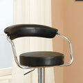 Contemporary Style Black Bar Stool Counter Height black-dining