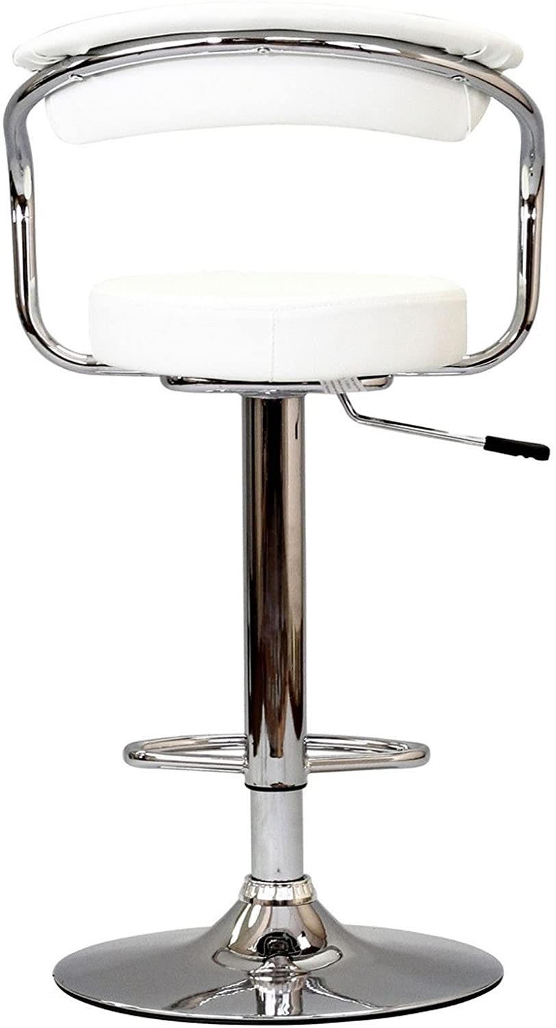 Contemporary Style White Color Bar Stool Counter white-dining room-classic-contemporary-fabric