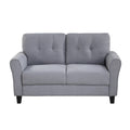 Modern Living Room Sofa Set Linen Upholstered Couch Furniture For Home Or Office ,Light Grey, 2 3 Seat,Old Sku:Sg000372Aaa Light Grey Blue Foam Linen 5 Seat