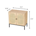 Rolland A Console Tableside Table With Rattan