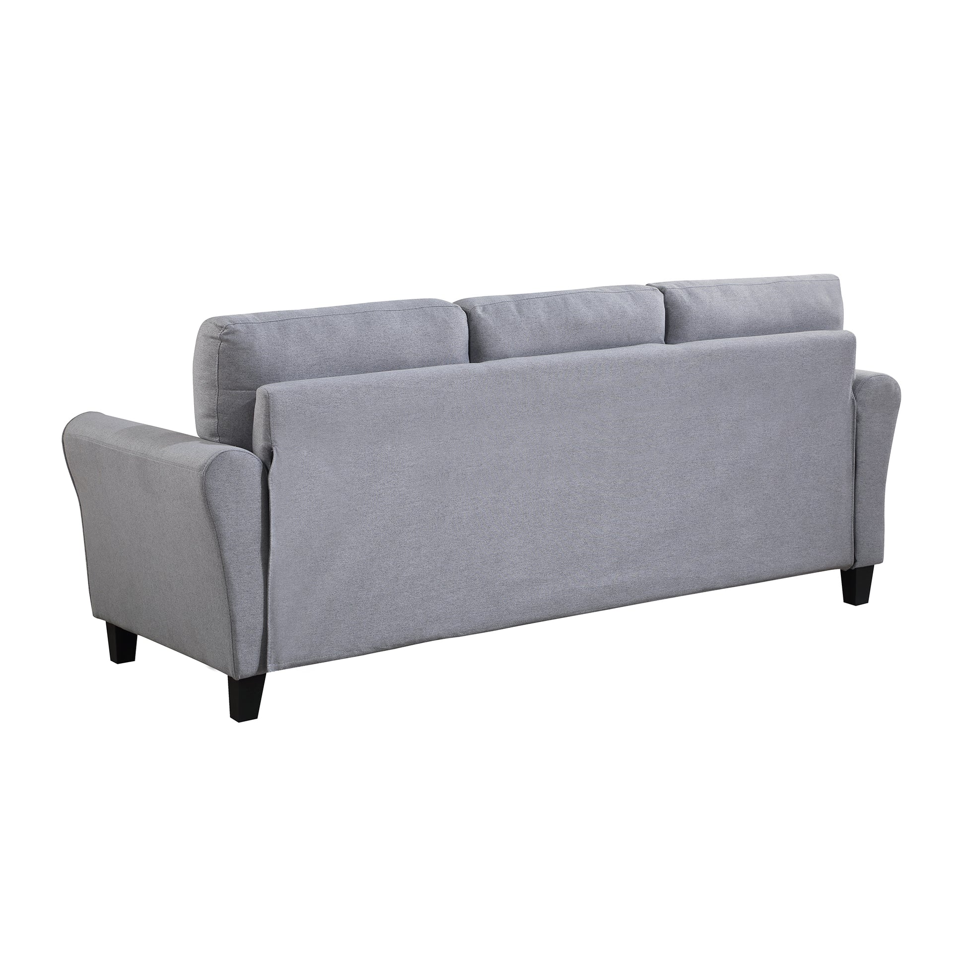 79.9" Modern Living Room Sofa Linen Upholstered Couch Furniture For Home Or Office ,Light Grey*Blue, 3 Seat,Old Sku:Wf288519Aac Light Grey Blue Foam Linen 3 Seat