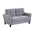 Modern Living Room Sofa Set Linen Upholstered Couch Furniture For Home Or Office ,Light Grey, 2 3 Seat,Old Sku:Sg000372Aaa Light Grey Blue Foam Linen 5 Seat