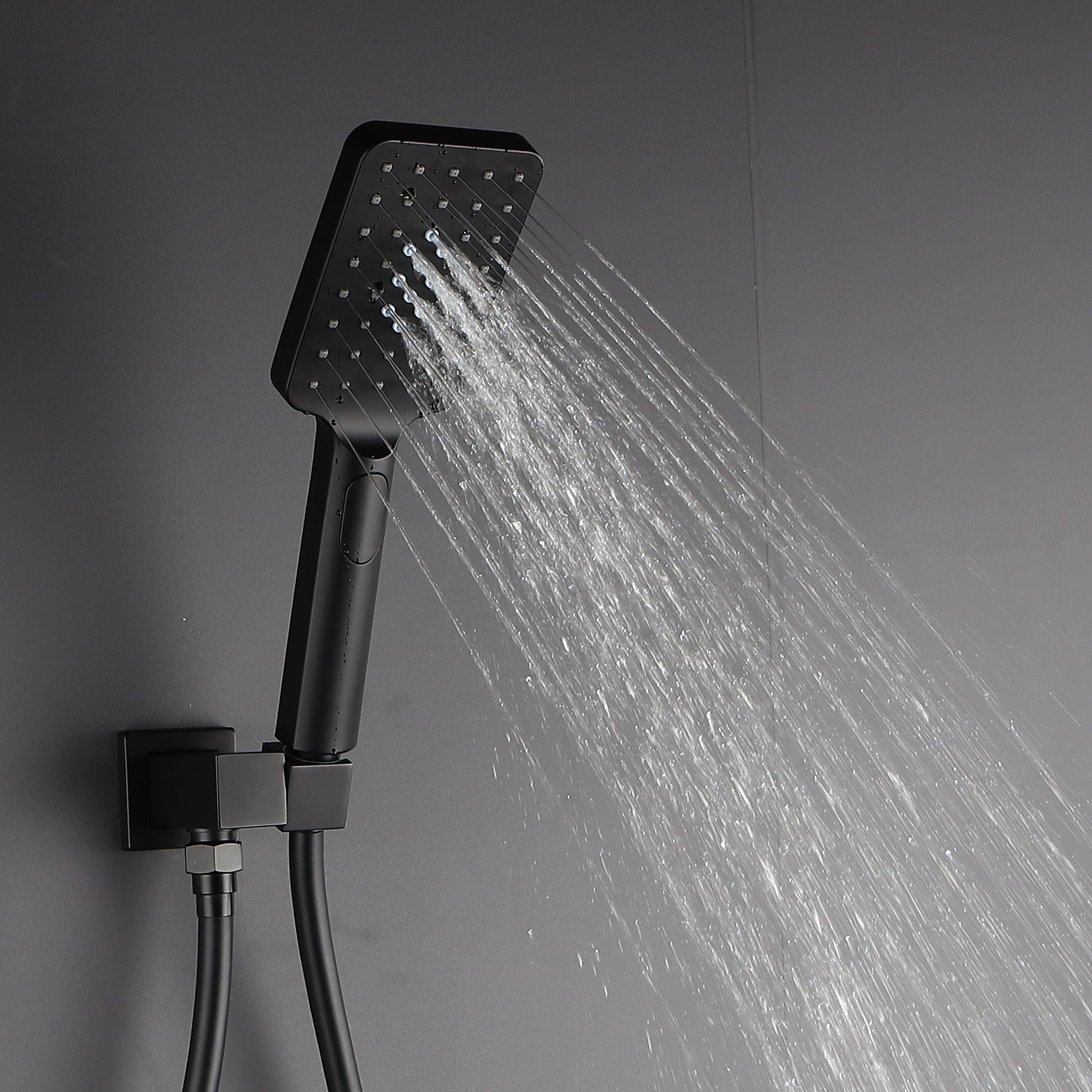 Shower Faucet Set Anti scald Shower Fixtures with black-brass
