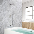 Rainfall 10 inch Shower System Bathroom Luxury Rain brushed nickel-brass