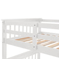 Stairway Twin Over Full Bunk Bed With Drawer, Storage And Guard Rail For Bedroom, Dorm, For Adults, White Color Old Sku :Lp000219Aak White Solid Wood