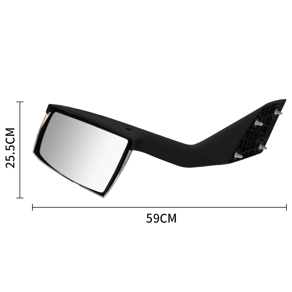 Chrome Hood Mirror 2PCS Fit 2004 2017 Volvo Vn Vnl chrome-abs