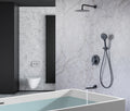 Tub Shower Faucets Sets Complete Bathtub Faucet Set black-brass