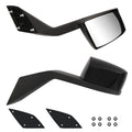 Black Hood Mirror fits 2004 17 Volvo VNL Driver & black-abs