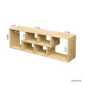 Double L Shaped Oak Tv Stand,Display Shelf ,Bookcase For Home Furniture,Oak Oak Particle Board