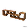 Double L Shaped Oak Tv Stand,Display Shelf ,Bookcase For Home Furniture,Fir Wood Oak Particle Board