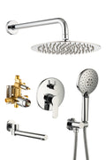 Tub Shower Faucets Sets Complete Bathtub Faucet Set chrome-brass