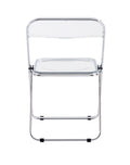 Clear Transparent Folding Chair Office Chair Coffee Chair Meeting Room Chair Pc Plastic Living Room Seat Clear Steel