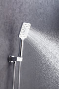 Shower Faucet Set Shower System with 12 Inch Rain black-brass