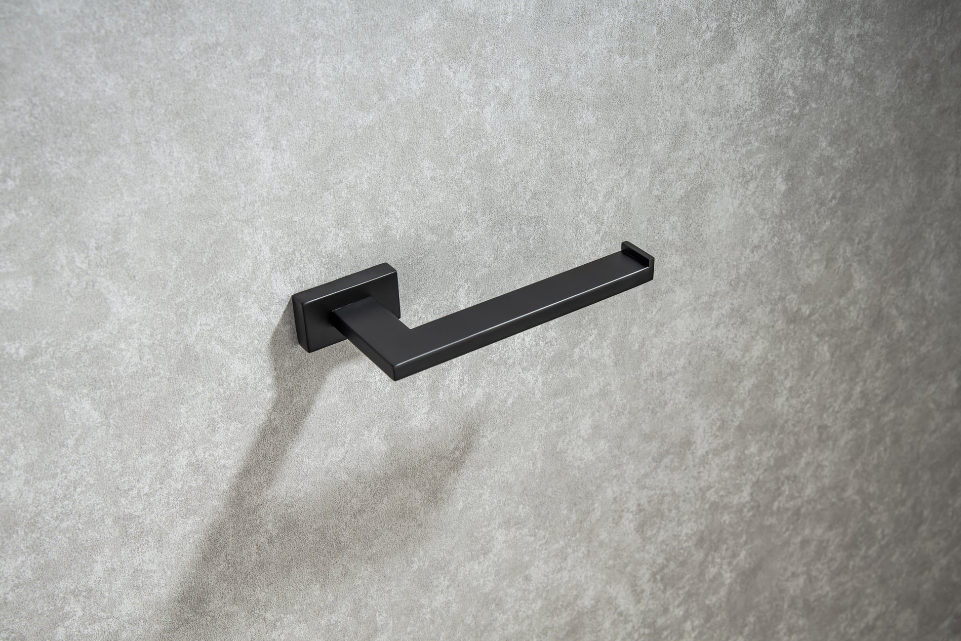 5 Piece Bathroom Hardware Set black-stainless steel
