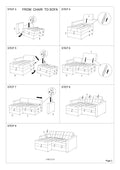 Blue Grey Convertible Sectional Pull Out Bed Sofa Chaise Reversible Storage Chaise Polyfiber Tufted Couch Lounge Blue Gray Primary Living Space Tufted Back Contemporary,Modern,Transitional L Shaped Pine Square Arms Plywood 3 Seat