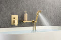 Waterfall Tub Faucet Wall Mount Roman Tub Filler golden-brass