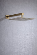 10 Inch Rain Shower Head System Shower Combo Set golden-brass