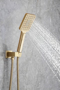 Shower Faucet Set Anti scald Shower Fixtures with golden-brass