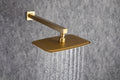 Shower Faucet Set Shower System with 12 Inch Rain golden-brass