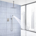12 inch Ceiling Shower System Brushed Nickel Shower brushed nickel-brass