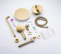 Tub Shower Faucets Sets Complete Bathtub Faucet Set golden-brass