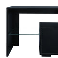 Modern Black Tv Stand, 20 Colors Led Tv Stand W Remote Control Lights Black 60 69 Inches Mdf