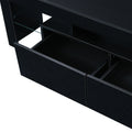 Modern Black Tv Stand, 20 Colors Led Tv Stand W Remote Control Lights Black 60 69 Inches Mdf