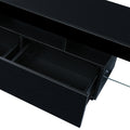 Modern Black Tv Stand, 20 Colors Led Tv Stand W Remote Control Lights Black 60 69 Inches Mdf